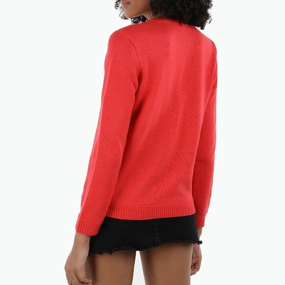 NWT 525 America poppy red crew neck sweater, XS - Picture 7 of 9
